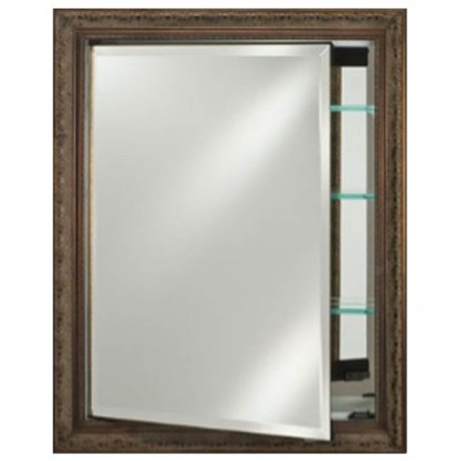 Afina Corporation Single Door 17X30 Recessed Elegance Silver