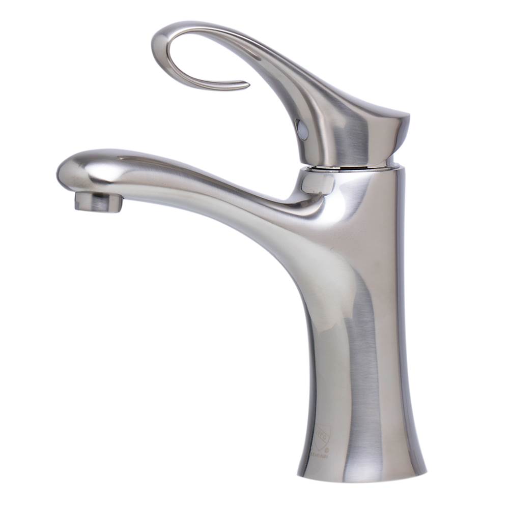 Alfi Trade Brushed Nickel Single Lever Bathroom Faucet