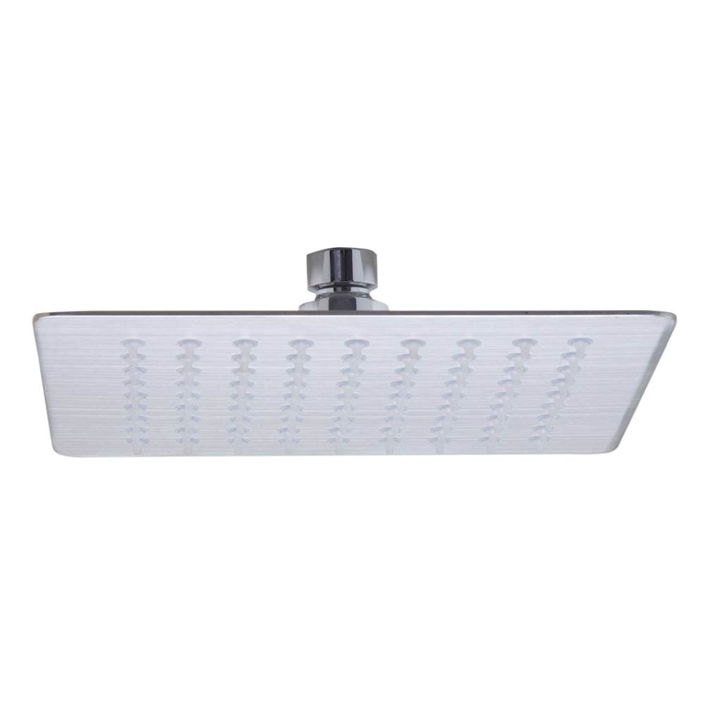 Alfi Trade Solid Brushed Stainless Steel 8'' Square Ultra Thin Rain Shower Head