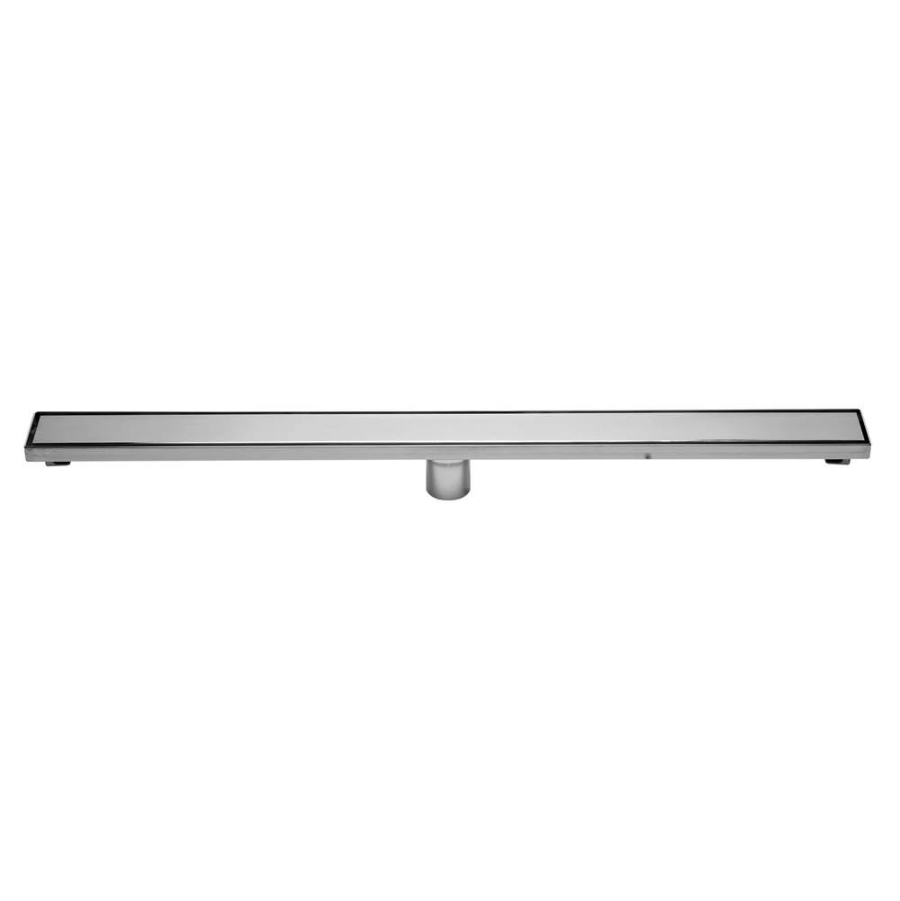 Alfi Trade 36'' Modern Polished Stainless Steel Linear Shower Drain with Solid Cover
