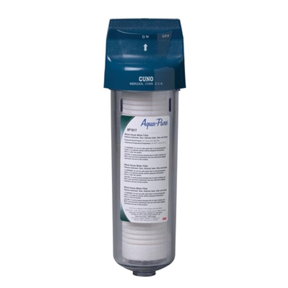 Aqua Pure AP100 Series Whole House Water Filter Housing AP101T, 5530002, Standard, 1 High, Transparent Plastic