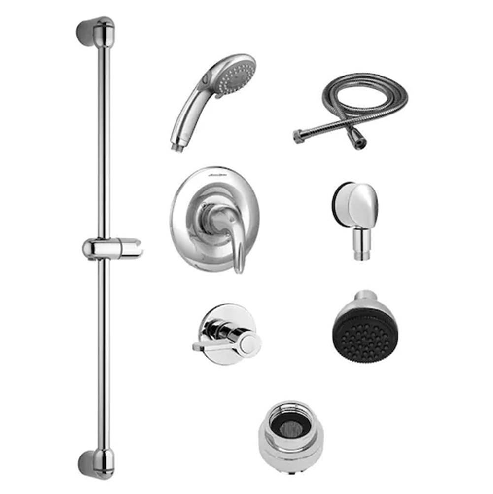 American Standard Commercial Shower System Trim Kit 2.5 gpm/9.5 Lpm With 36-Inch Slide Bar, Hand Shower and Showerhead
