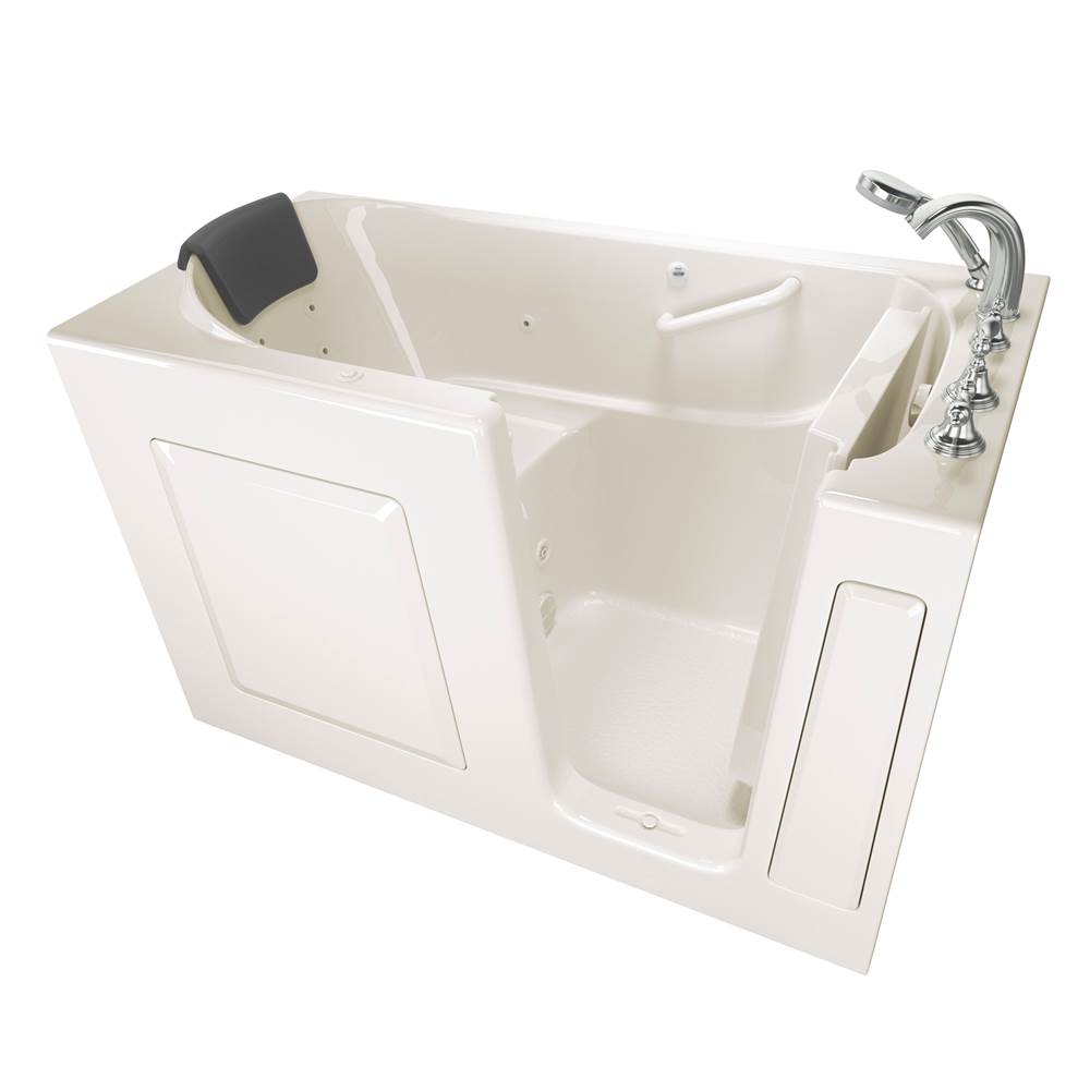 American Standard Gelcoat Premium Series 30 x 60 -Inch Walk-in Tub With Whirlpool System - Right-Hand Drain With Faucet