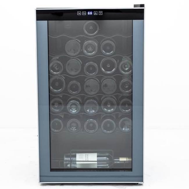 Avanti Stores Up To 34 BottlesBlack Cabinet with Platinum Trim DoorSoft Touch Control Panel with Electronic Display