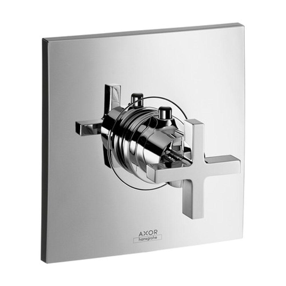 Axor Citterio Thermostatic Trim HighFlow with Cross Handle in Chrome