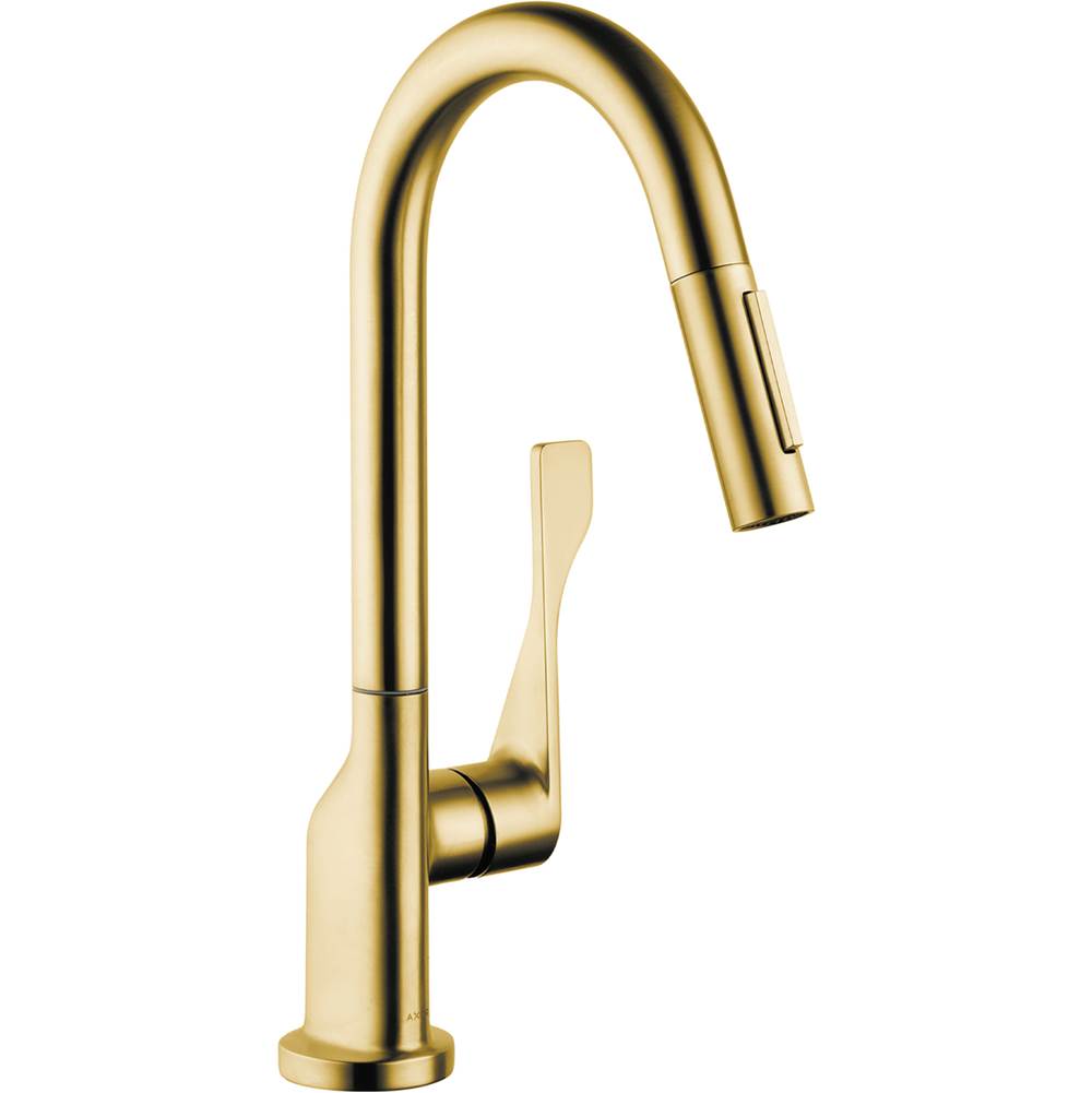 Axor Citterio  Prep Kitchen Faucet 2-Spray Pull-Down, 1.75 GPM in Brushed Gold Optic