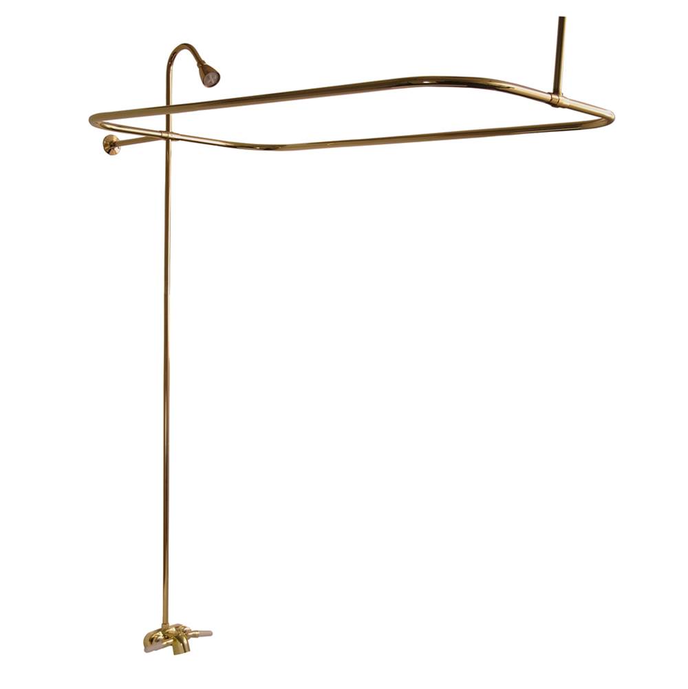 Barclay Converto Shower w/54'' Rect Rod. Fct, Riser, Polished Brass