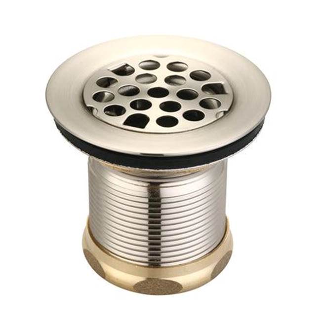 Barclay Bar Sink Drain 2'' with SteelGrid, Brushed Nickel