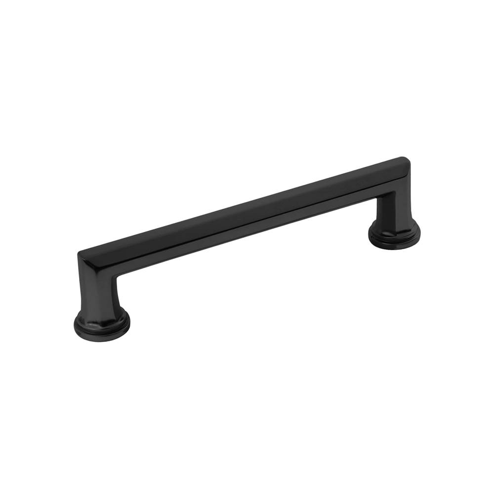 Belwith Keeler Facette Collection Pull 3-3/4 Inch (96mm) Center to Center Matte Black Finish