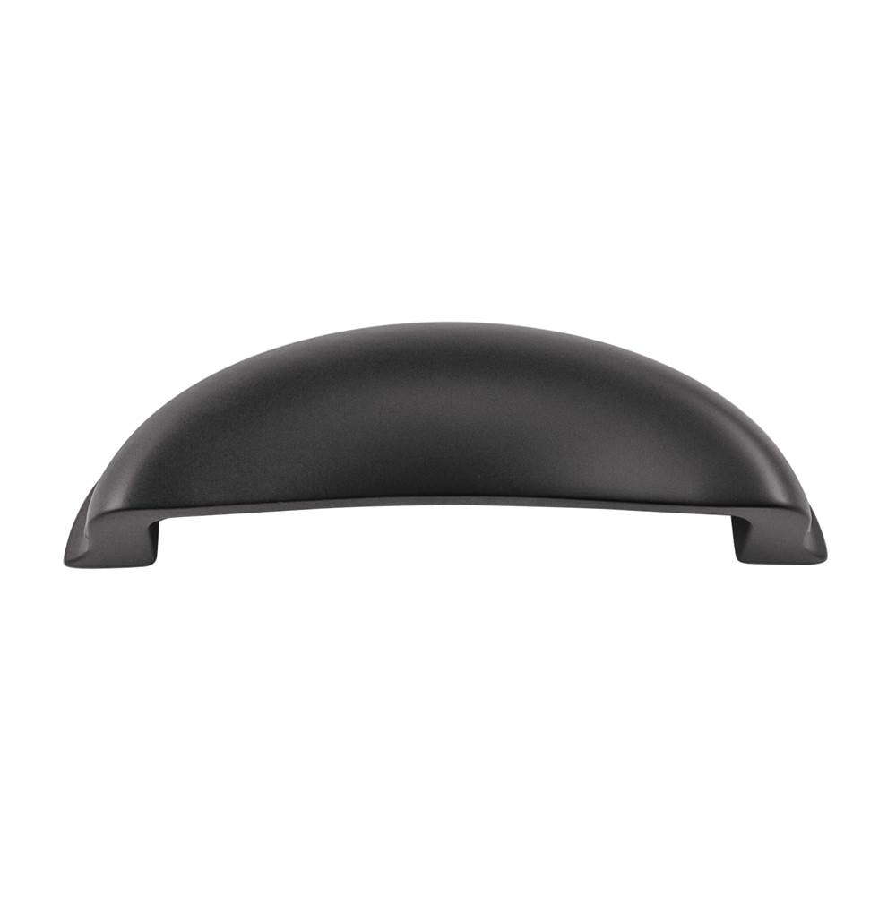 Belwith Keeler Fuller Collection Cup Pull 3-3/4 Inch (96mm) Center to Center Matte Black Finish