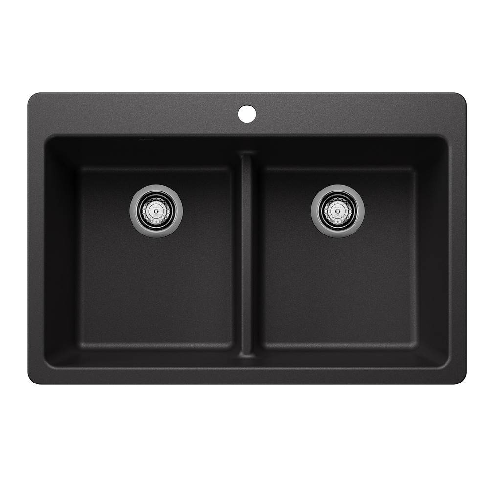 Blanco Liven Equal Double Low Divide Dual Mount - Anthracite