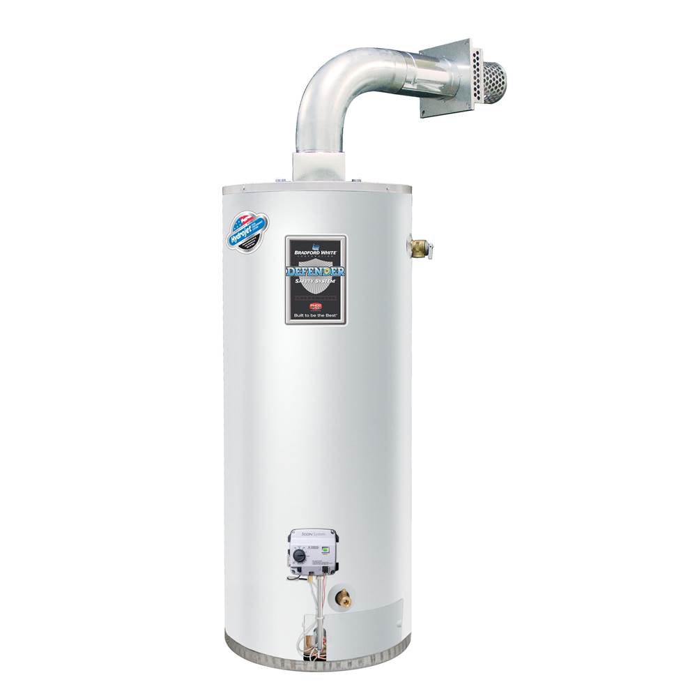 Bradford White Defender Safety System®, 50 Gallon Residential Gas (Natural) Direct Vent Water Heater with Flexible Vent Kit
