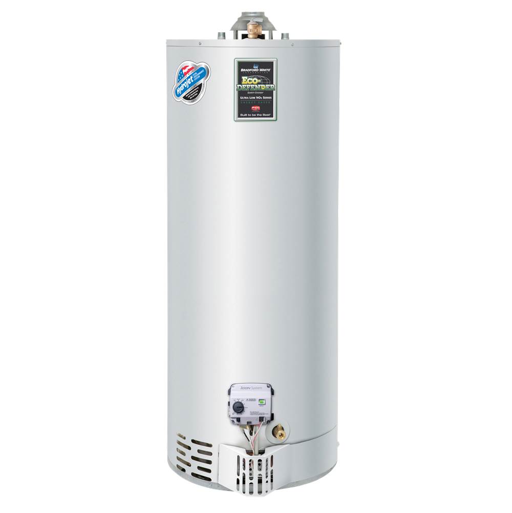 Bradford White Ultra Low NOx Eco-Defender Safety System®, 40 Gallon Tall Residential Gas (Natural) Atmospheric Vent Water Heater