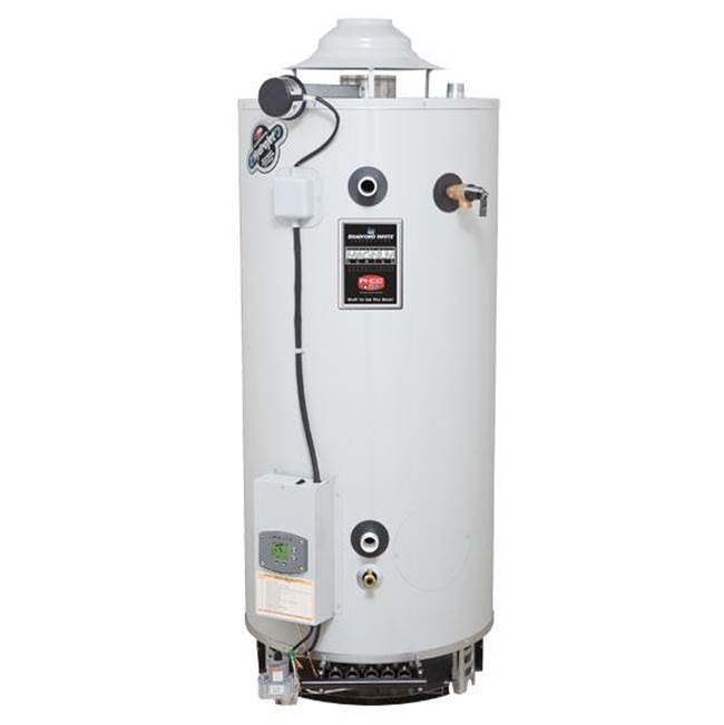 Bradford White 80 Gallon Commercial Gas (Liquid Propane) Atmospheric Vent ASME Water Heater with Flue Damper and Electronic Ignition