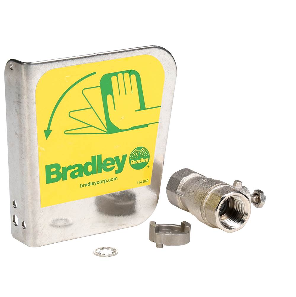 Bradley 1/2 in Ball Valve/SS Handle Kit
