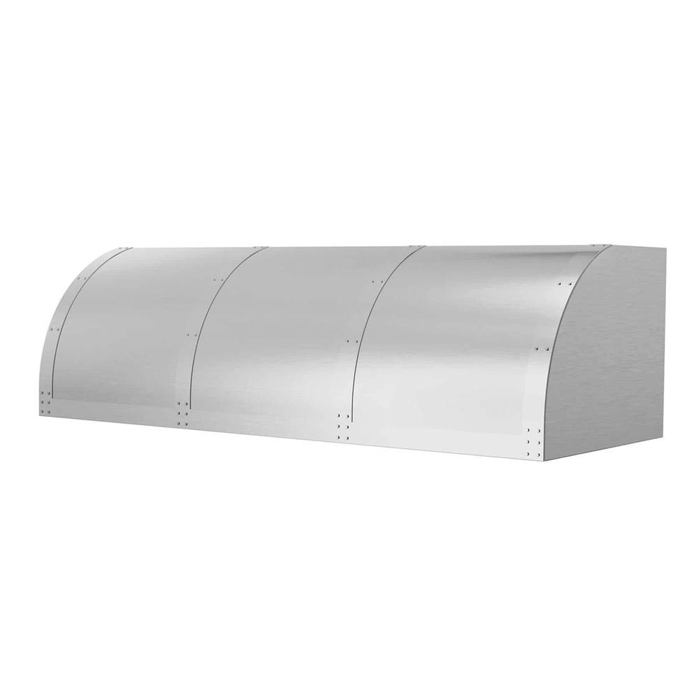 BlueStar 60'' Bonanza Wall Hood With Brushed Stainless Strapping And Rivets.
