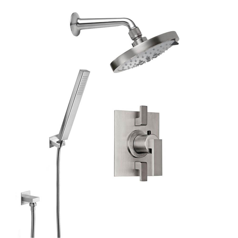 California Faucets Morro Bay StyleTherm® 1/2'' Thermostatic Shower System with Showerhead and Handshower on Hook