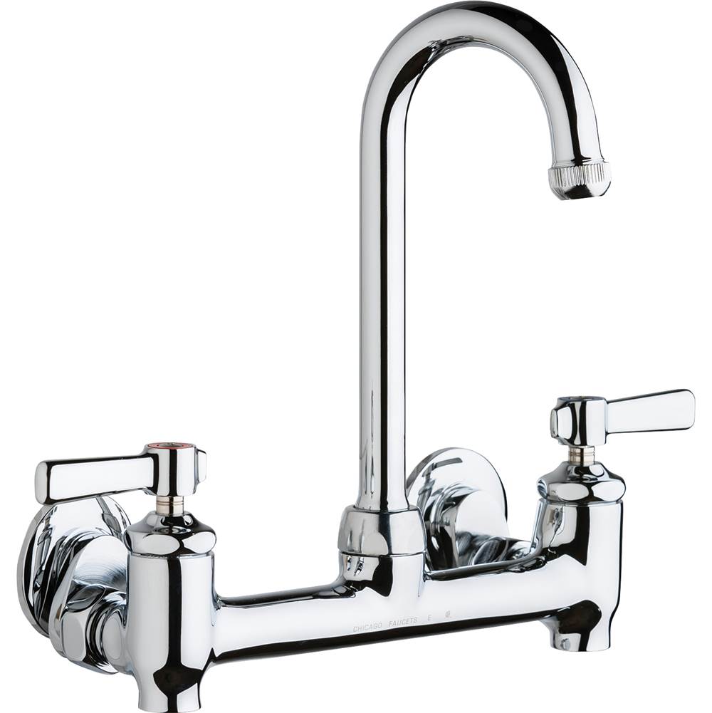 Chicago Faucets SINK FAUCET, 8'' WALL W/ STOPS
