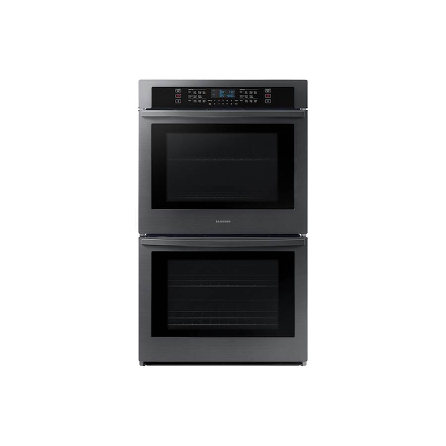 Samsung Double Oven, Thermal, Self-Clean Steam Clean, Halogen Lighting System, Glass Touch Controls, 2-Wire Racks (Upper and Lower), Wi-Fi, 5.1 cu-ft, 30''