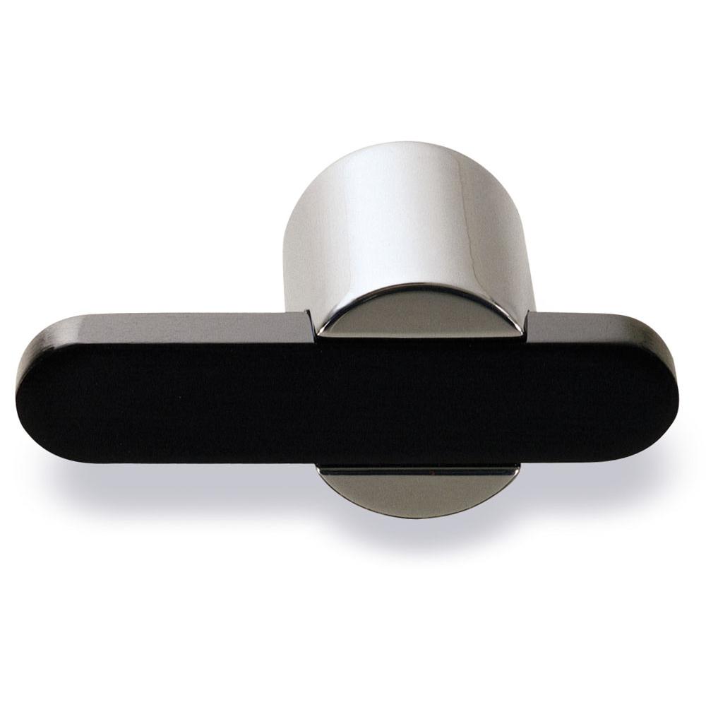 Colonial Bronze T Cabinet Knob Hand Finished in Antique Copper and Matte Satin Black