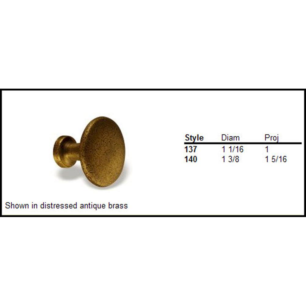 Colonial Bronze Cabinet Knob Hand Finished in Matte Satin Copper