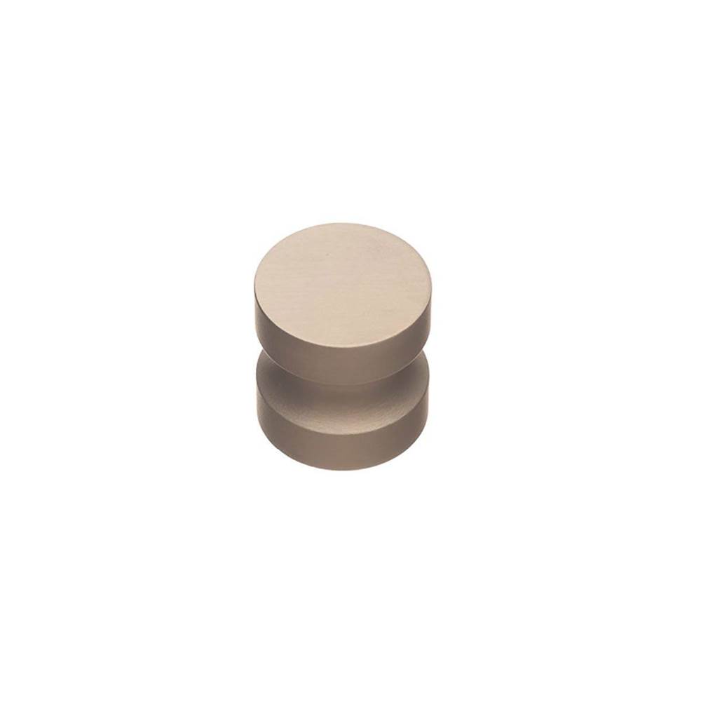 Colonial Bronze Cabinet Knob Hand Finished in Satin Brass, with 8/32 Screw