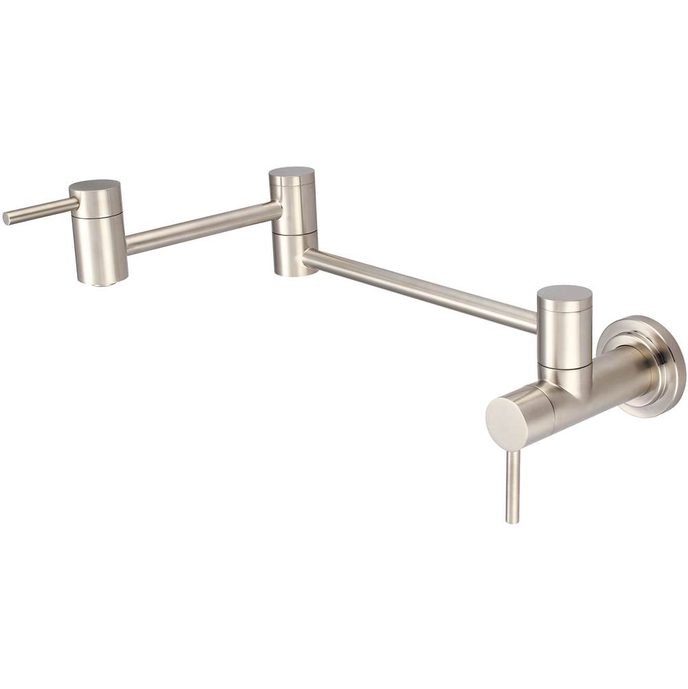 Current Wall Mount Pot Filler In PVD Brushed Nickel