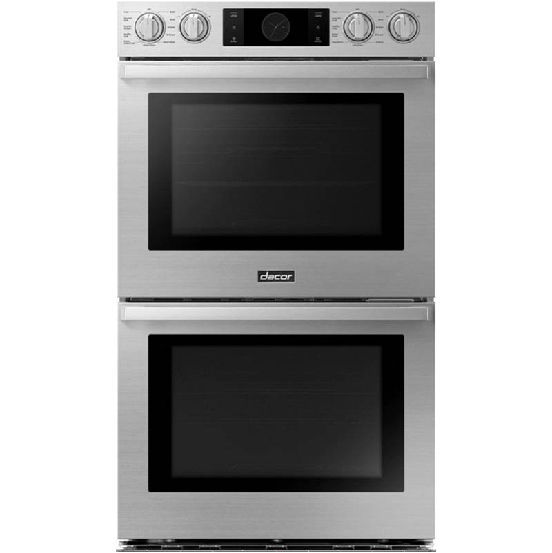Dacor 30'' Double Wall Oven Steam, Transitional, Silver