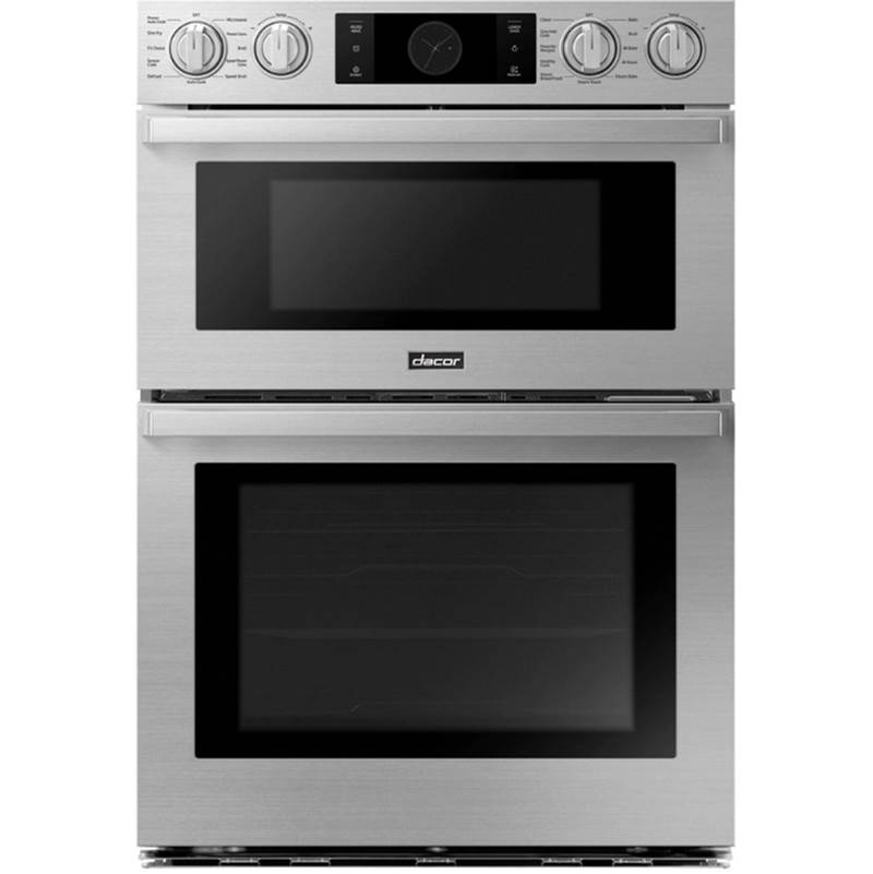Dacor 30'' Microwave Combination Wall Oven Steam, Transitional, Silver