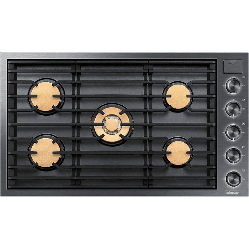 Dacor 36'' Gas Cooktop 5 Burners, Flush, Contemporary, Graphite, NG/LP