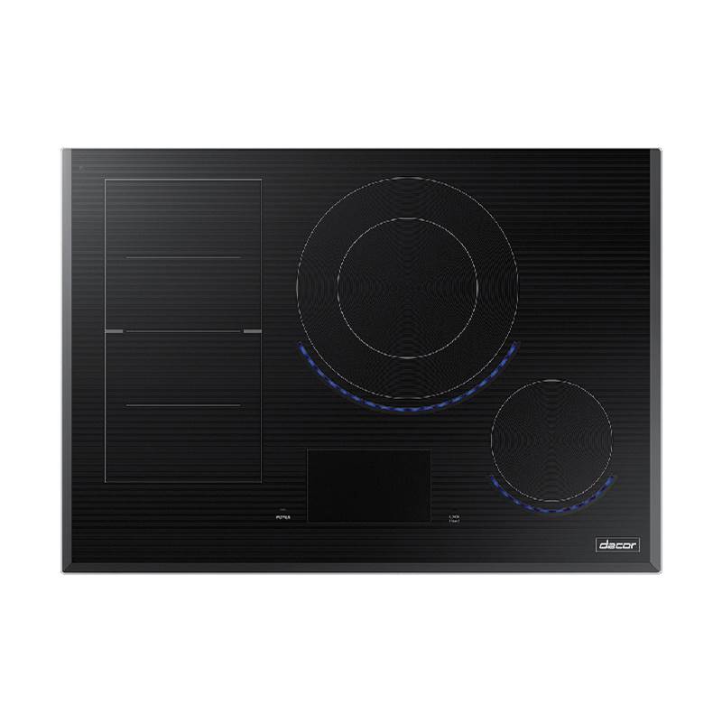 Dacor 30'' Induction Cooktop 4 Elements, LCD, Frameless, 3-Side Bevel