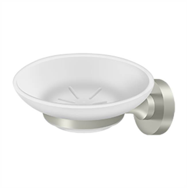 Deltana Frosted Glass Soap Dish, BBN Series