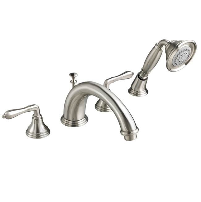 DXV Deck Mount Tub Filler with Hand Shower and Lever Handles