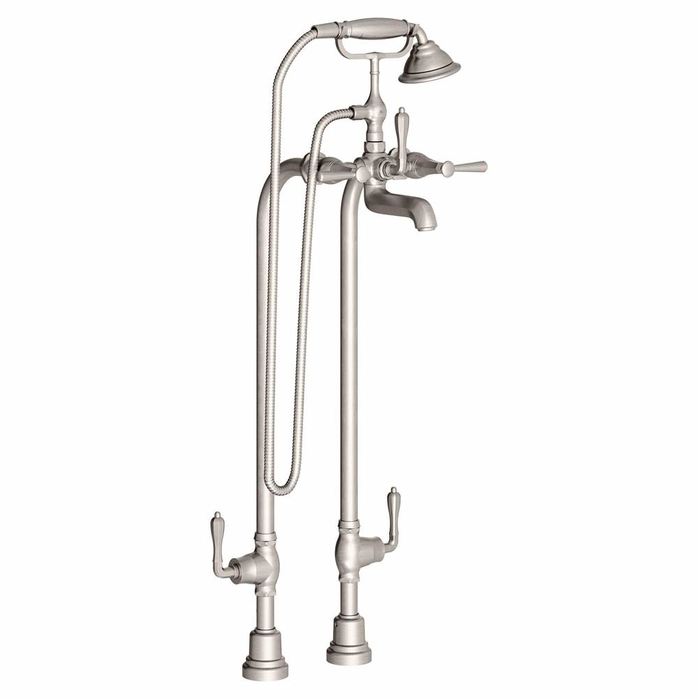 DXV Fitzgerald® Floor Mount Bathtub Filler with Hand Shower and Lever Handles