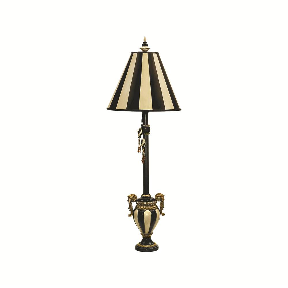 Elk Home Carnival Stripe 32'' High 1-Light Table Lamp - Antique Black