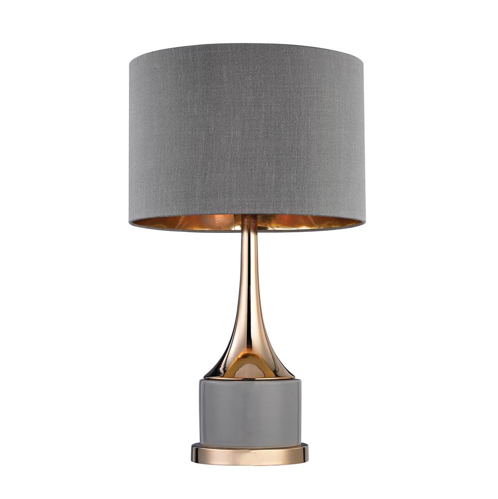 Elk Home Cone Neck 18.5'' High 1-Light Table Lamp - Gray