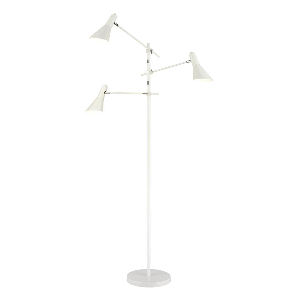 Elk Home Sallert 72.75'' High 3-Light Floor Lamp - White