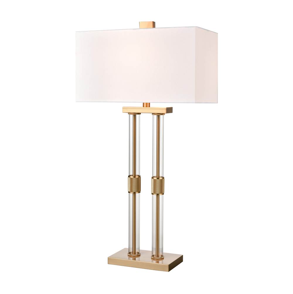 Elk Home Roseden Court 34'' High 1-Light Table Lamp - Aged Brass