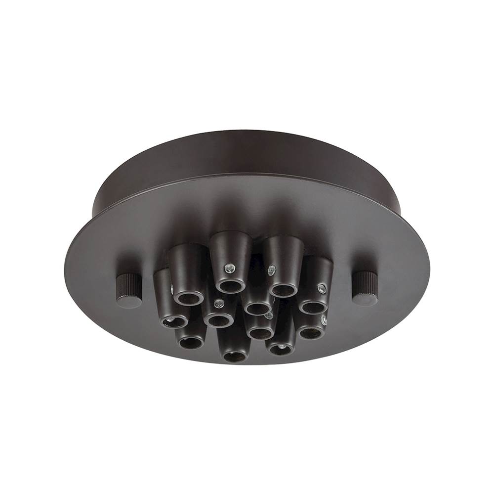 Elk Lighting Pendant Options 12 Light Small Round Canopy in Oil Rubbed Bronze