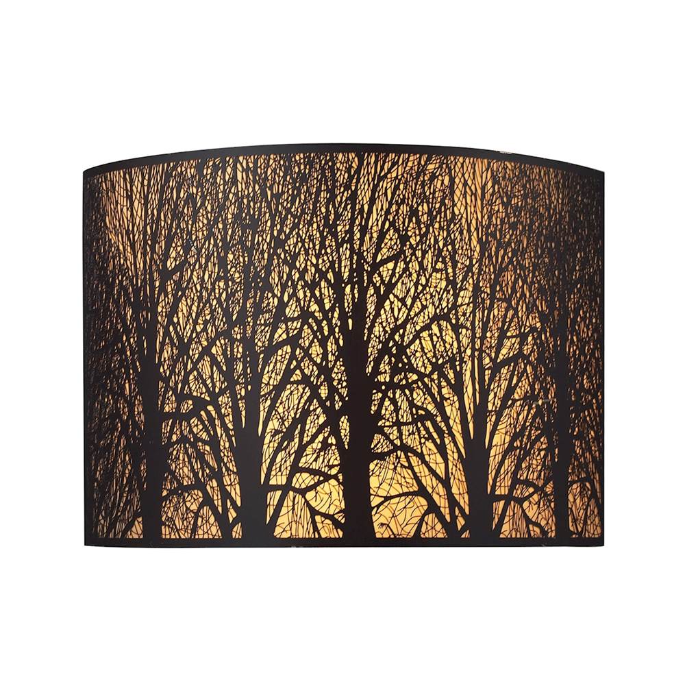 Elk Lighting Woodland Sunrise 8'' High 2-Light Sconce - Aged Bronze