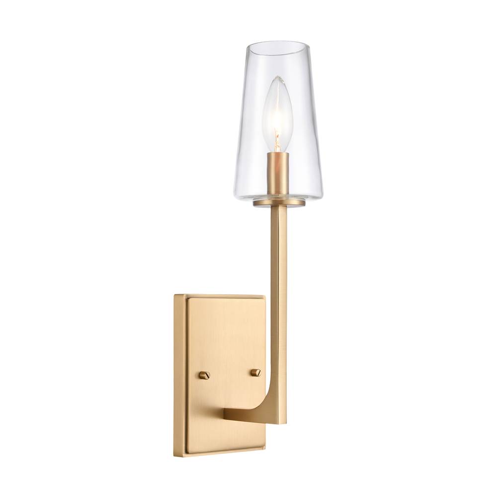 Elk Lighting Fitzroy 16'' High 1-Light Sconce - Lacquered Brass