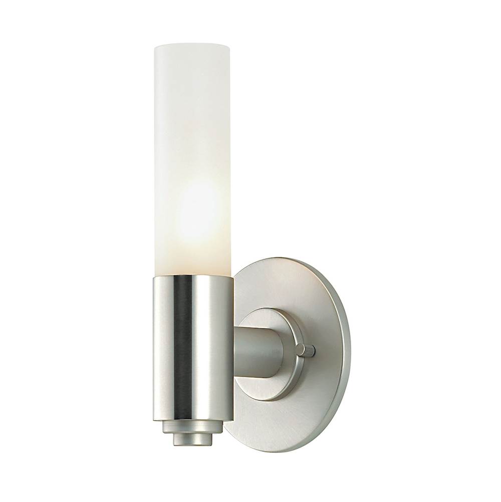 Elk Lighting Single-Lamp Wall Sconce With White Opal Glass Chrome Finish