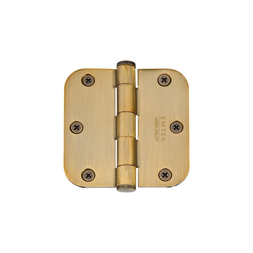 Emtek 9600 Brass Hinge, SD, 5/8''RdCr, 3.5x3.5'', PVD