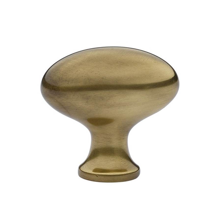 Emtek Cabinet Knob, Brass Egg, 1-1/4'', US7