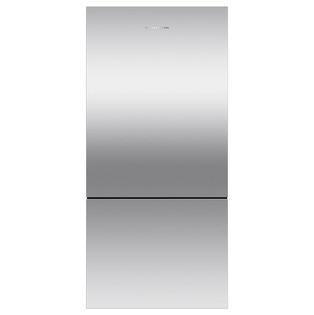 Fisher & Paykel 32'' Bottom Mount Refrigerator Freezer, Stainless Steel, 17.5 cu ft, Non Ice & Water, Counter Depth, Right Hinge, Recessed Handles