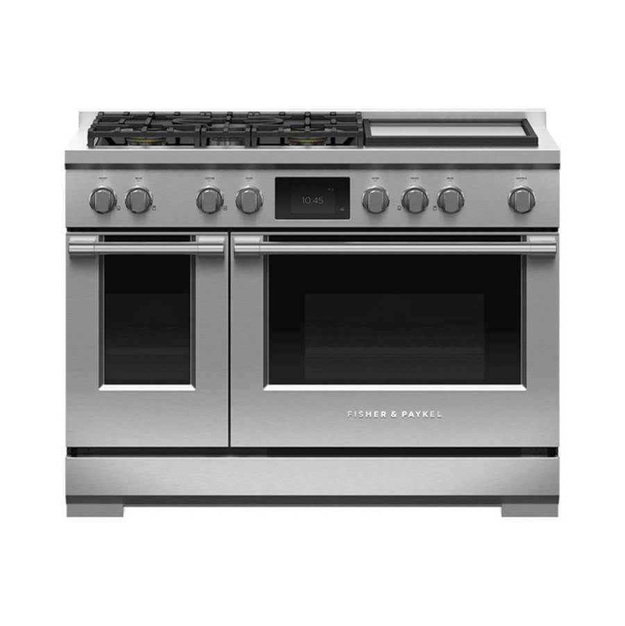 Fisher & Paykel 48'' Range, 5 Burners with Griddle, Self-cleaning, Natural Gas
