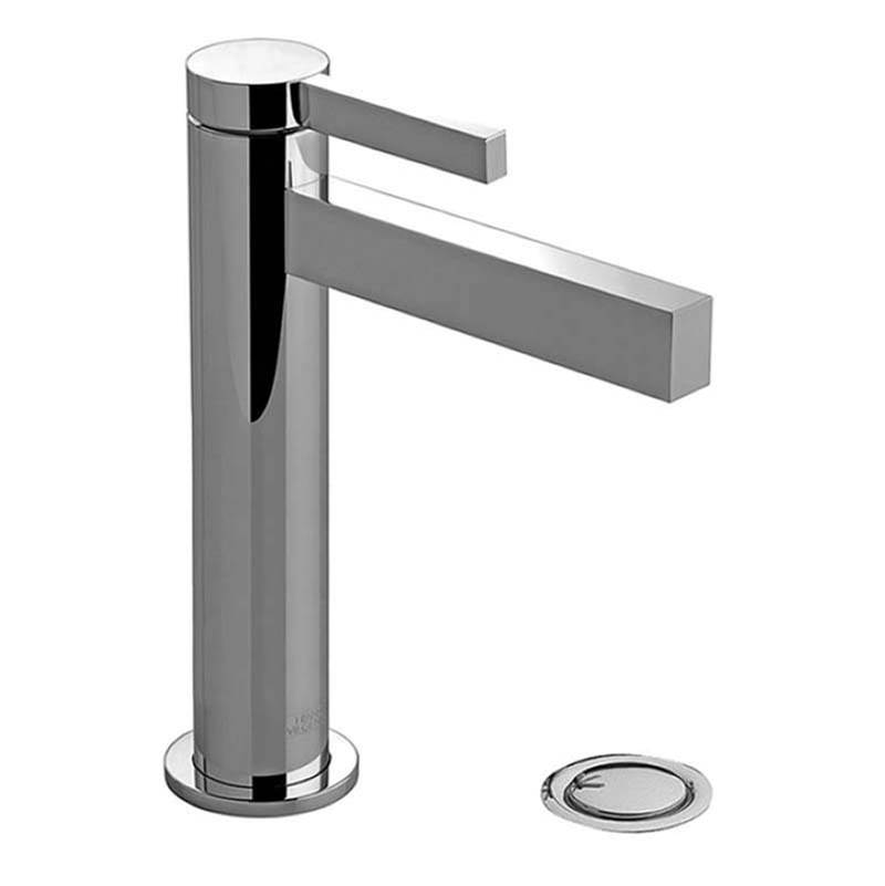 Franz Viegener Vessel Height, Single Handle Lavatory Set, With Push-Down Pop-Up Drain Assembly (No Lift Rod)