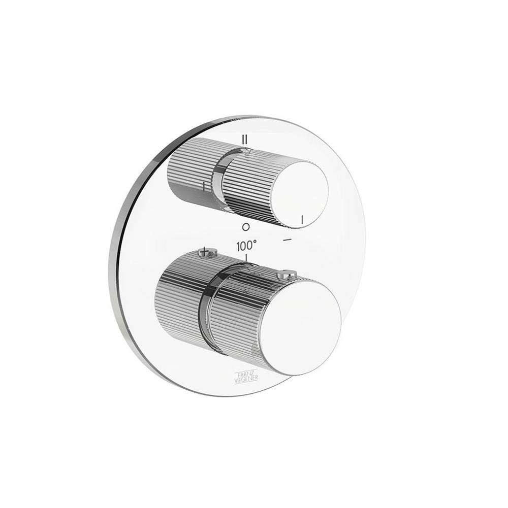 Franz Viegener Thermostatic Wall Valve With Three Outlets - Trim Only