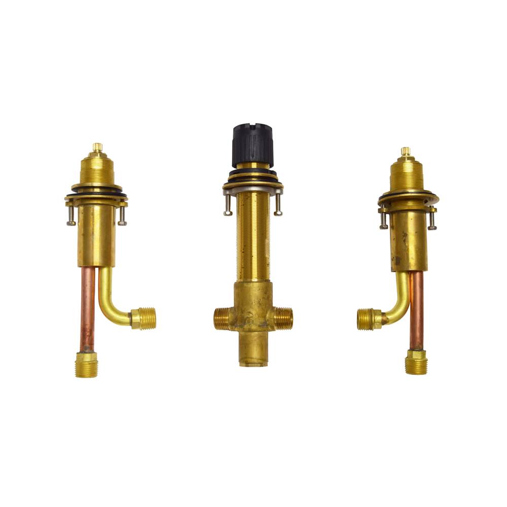 Gerber Plumbing Widespread Rough-In Valve & Spout Tube for Roman Tub Filler up to 3 1/2'' Deck Thickness - Logan Square & Mid-Town RT Trims Only