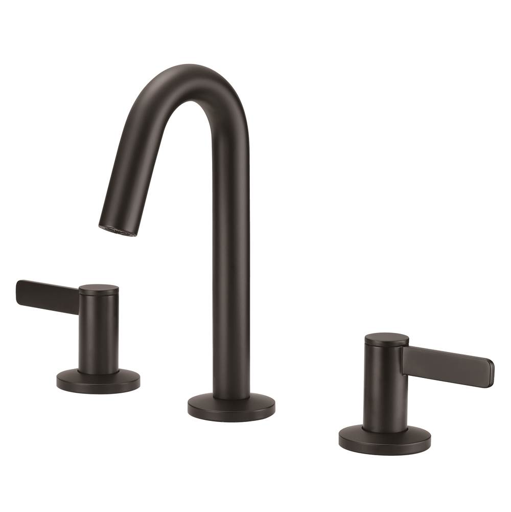 Gerber Plumbing Amalfi Trim Line 2H Widespread Lavatory Faucet w/ Metal Touch Down Drain 1.2gpm Satin Black